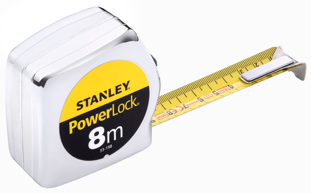 Bandmass Powerlock 8m / 25mm Bandmasse Stanley 602771800000 Bild Nr. 1