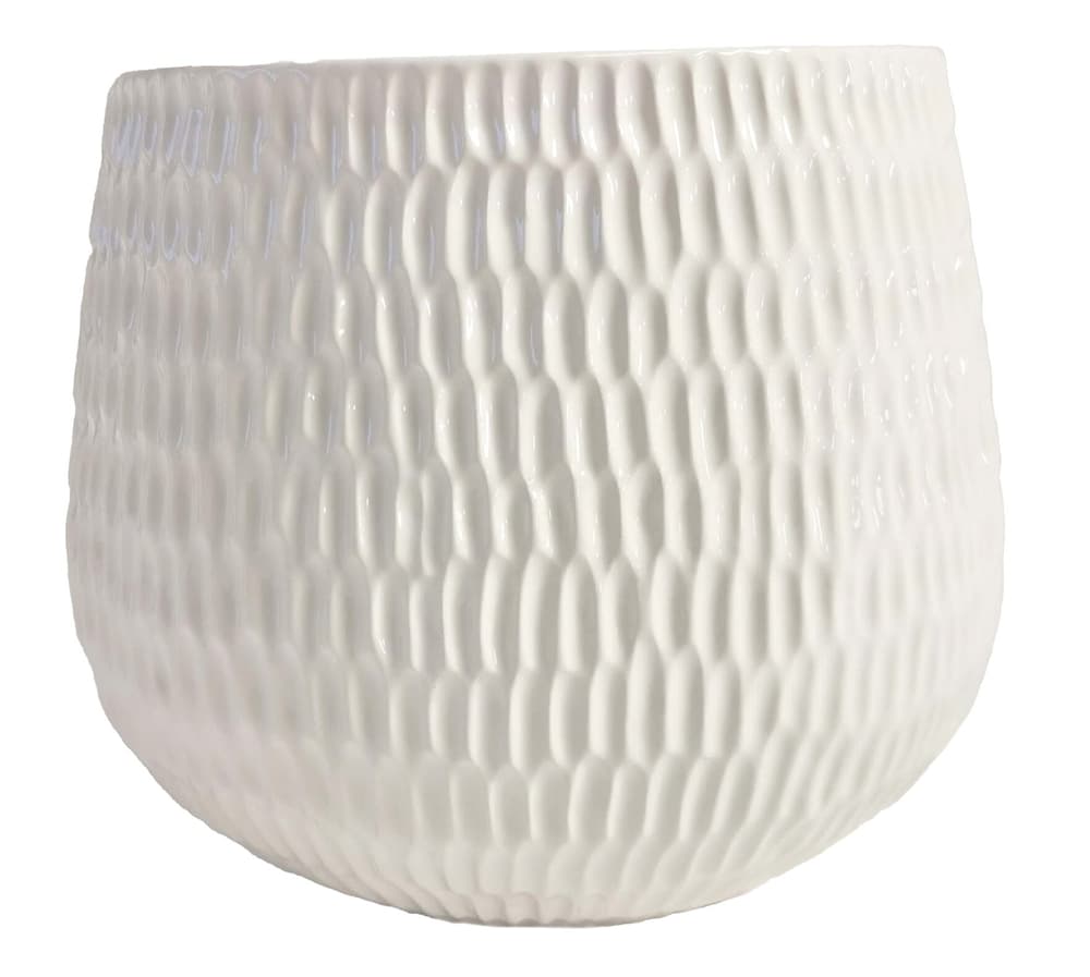 Pot structure Pot 656779900021 Couleur Blanc Taille ø: 21.0 cm x H: 17.0 cm Photo no. 1