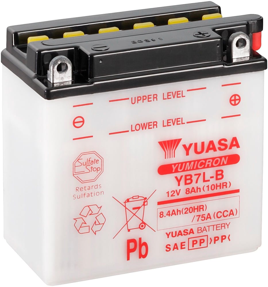 Batterie Yumicron 12V/8.4Ah/75A Motorradbatterie 621219400000 Bild Nr. 1
