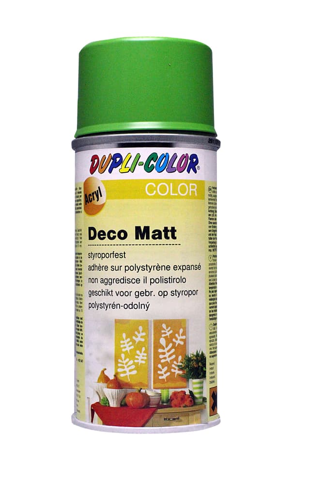 Peinture en aérosol deco mat Air Brush Set Dupli-Color 664810021001 Couleur Vert jaune Photo no. 1