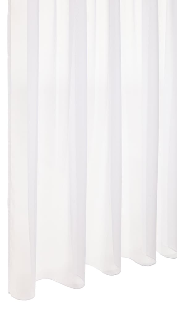 GALA Rideau prêt à poser jour avec galets 430280023910 Couleur Blanc Dimensions L: 130.0 cm x H: 240.0 cm Photo no. 1
