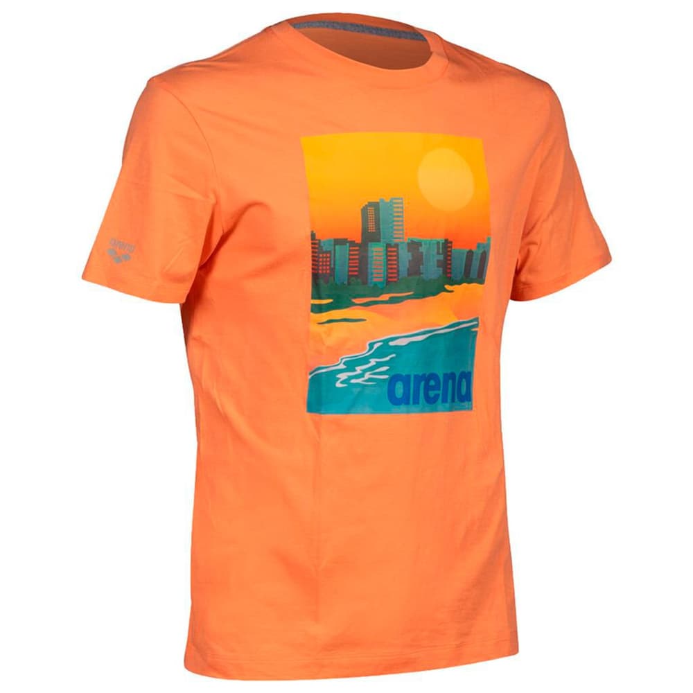 M T-Shirt Solid Cotton T-shirt Arena 468711700634 Taille XL Couleur orange Photo no. 1
