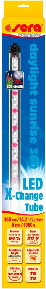 Ampoule LED X-Change Tube DS, 360 mm Technique d'aquariophilie sera 785302400634 Photo no. 1