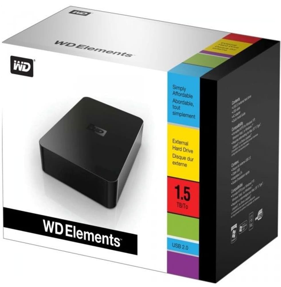 L- WD Elements Externe Festplatte 1.5 TB Western Digital 79763620000010 No. figura 1