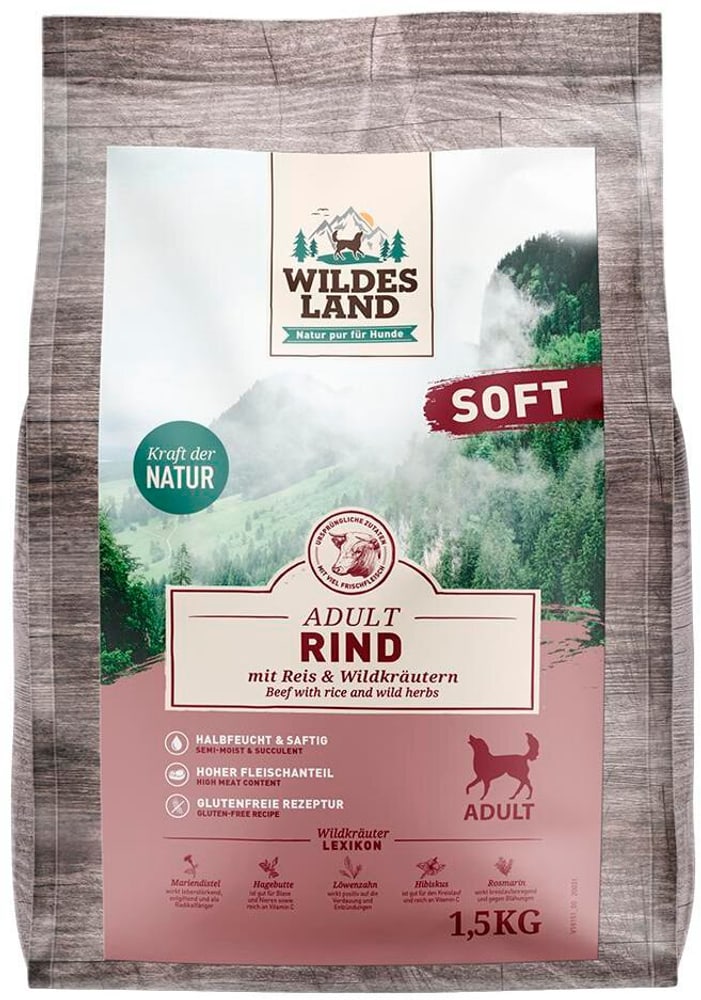 Dog Adult Soft Beef & Rice Cibo secco Wildes Land 785300193819 N. figura 1