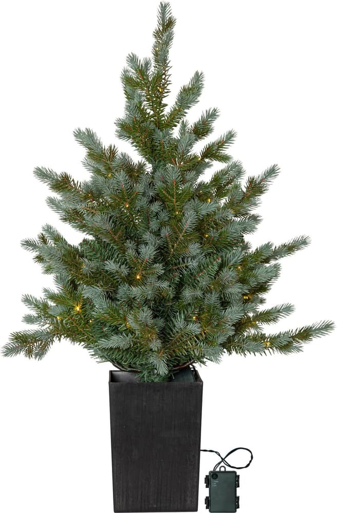 Albero di Natale LED grigio IP20, bianco caldo, verde Albero di Natale Star Trading 785302444756 N. figura 1