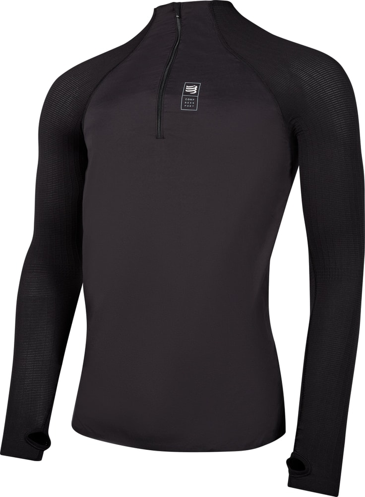 M Hybrid Pullover Pull-over Compressport 467715001520 Taille L/XL Couleur noir Photo no. 1
