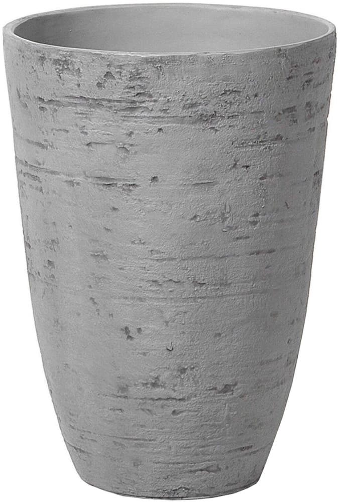 Vaso tondo per interno ed esterno grigio 35x35x50cm CAMIA Vaso per fiori Beliani 673901300000 N. figura 1