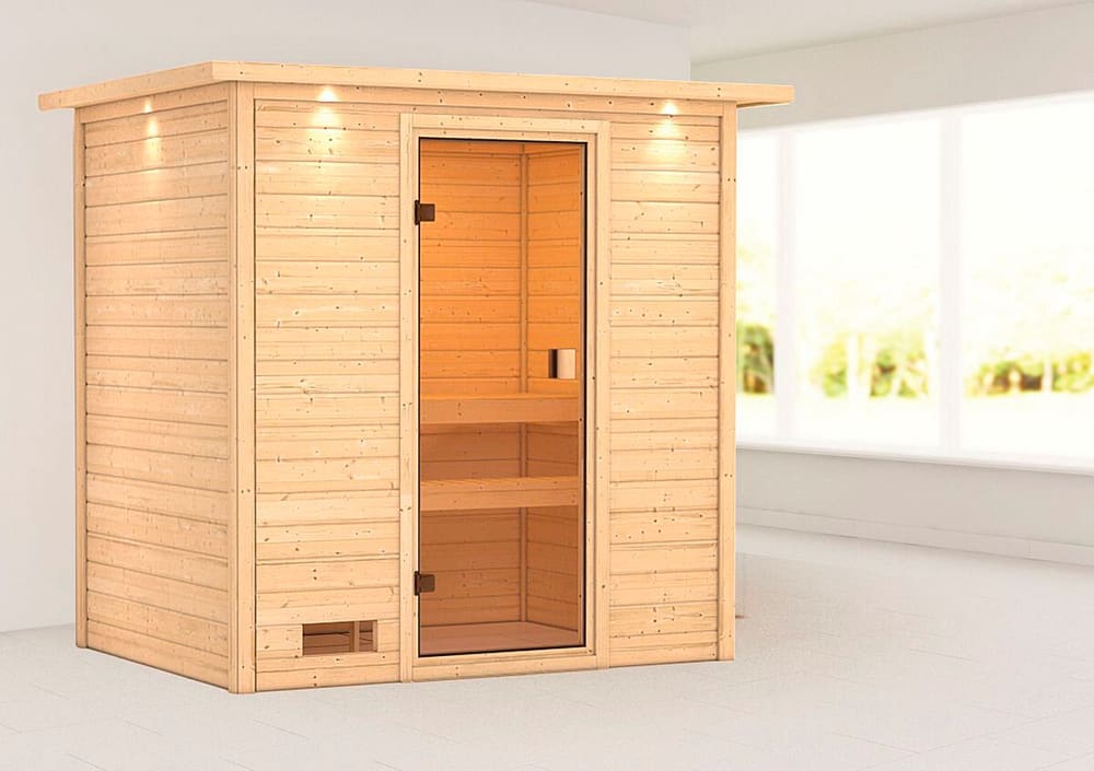 Sauna Selena Fronteinstieg, Kranz Sauna Karibu 647551500000 Bild Nr. 1