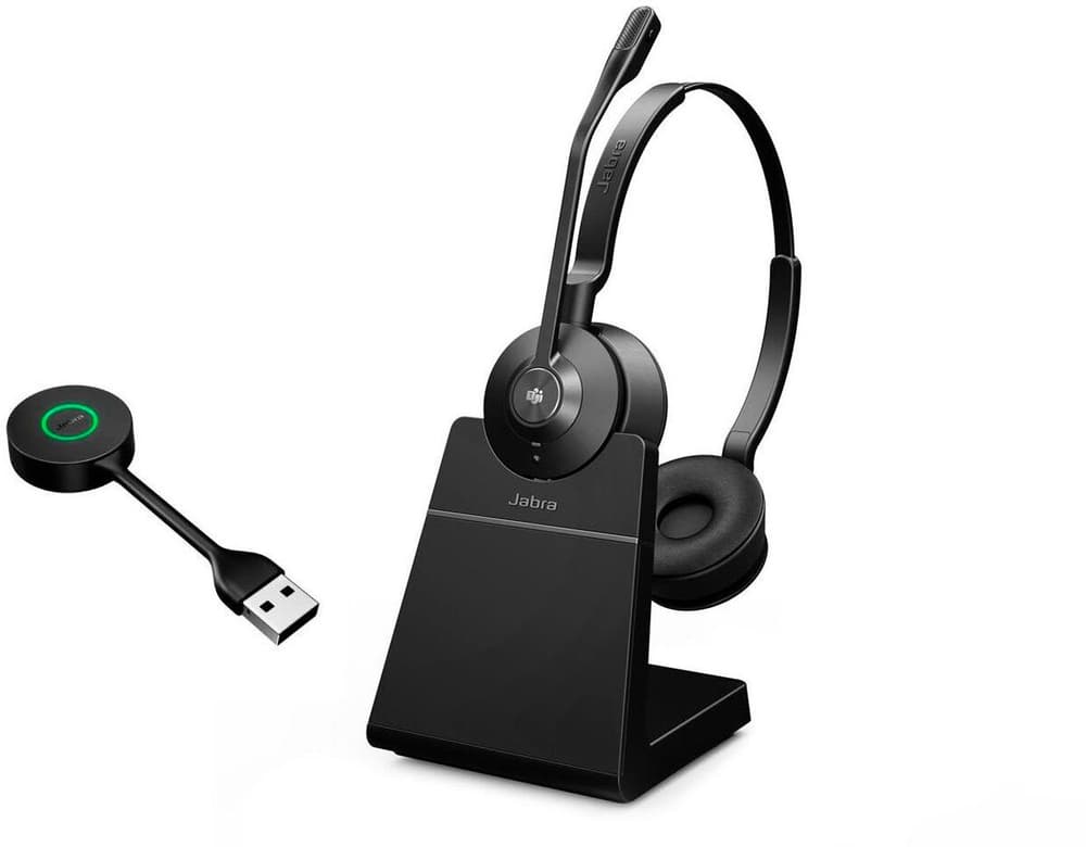 Engage 55 MS Duo USB-A, inclusa stazione di ricarica Headset office Jabra 785300197771 N. figura 1