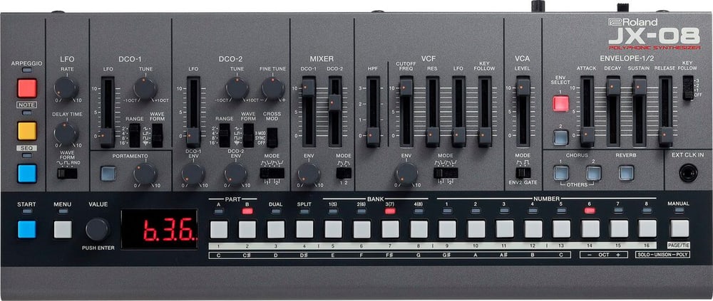 JX-08 Sound Module Amplificatore Roland 785302406101 N. figura 1