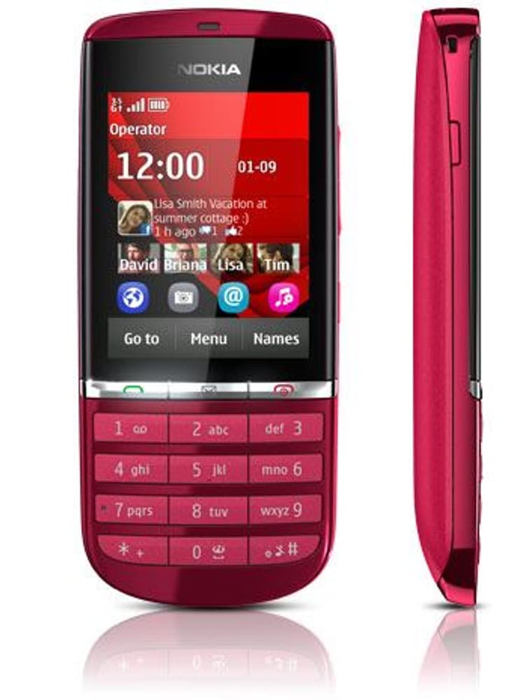 Nokia Asha 300 red Mobiltelefon Nokia 95110003036513 Bild Nr. 1