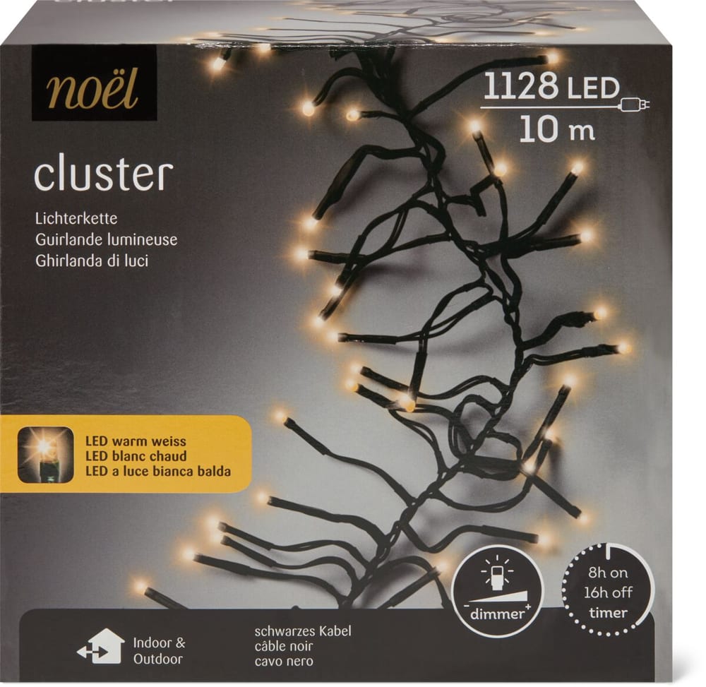 In-/Outdoor Lichterkette Cluster Noel by Ambiance 72391950000020 Bild Nr. 1