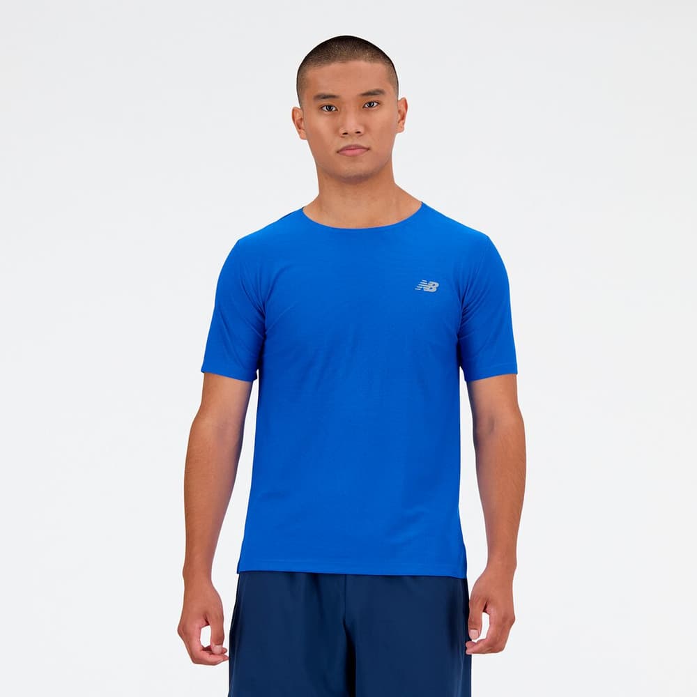 Jacquard T-Shirt T-shirt New Balance 474180200346 Taglie S Colore blu reale N. figura 1