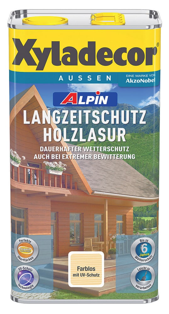 Alpin Langzeitschutz Holzlasur Farblos 5 l Holzlasur XYLADECOR 661514500000 Bild Nr. 1