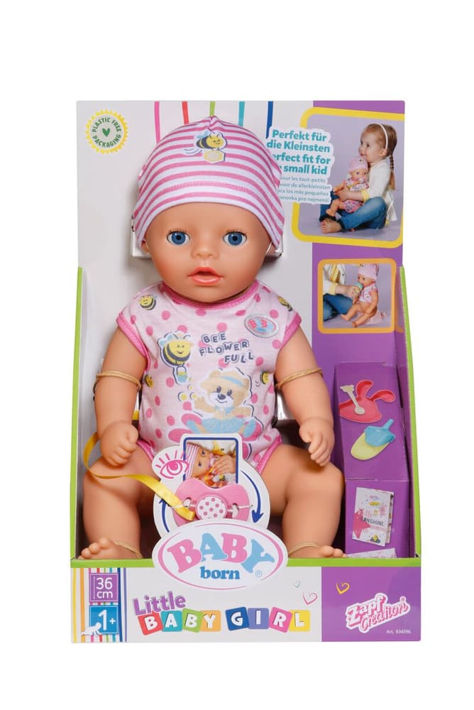 Baby Born Little Girl 36cm Bambole Zapf Creation 741927400000 N. figura 1