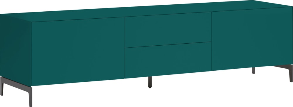 LUX Buffet bas 400852000000 Dimensions L: 180.0 cm x P: 46.0 cm x H: 49.5 cm Couleur Pétrole Photo no. 1