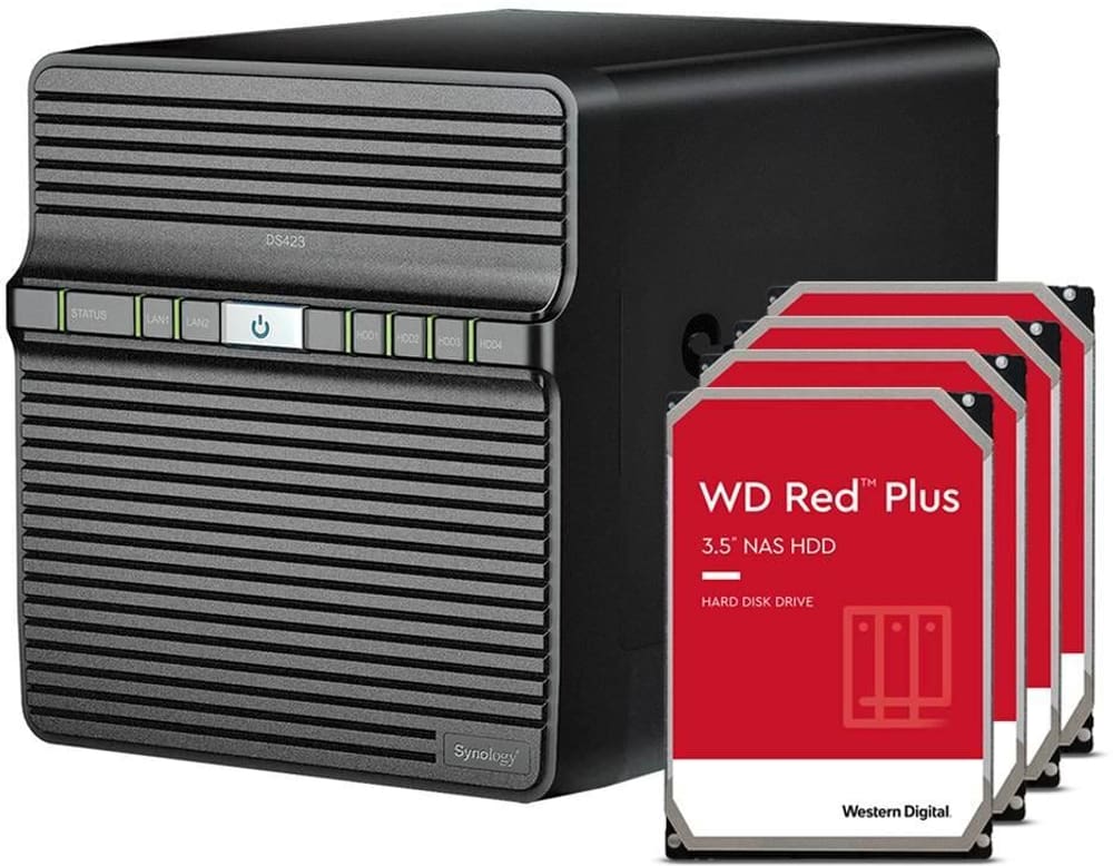 DiskStation DS423 4-bay WD Red Plus 16 TB Netzwerkspeicher (NAS) Synology 785302429615 Bild Nr. 1