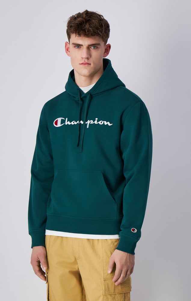 Hoodie Felpa Champion 462430000563 Taglie L Colore verde scuro N. figura 1