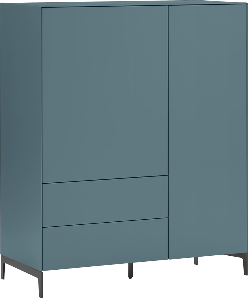 LUX Highboard 400848000000 Dimensioni L: 100.0 cm x P: 46.0 cm x A: 123.5 cm Colore Blu medio N. figura 1