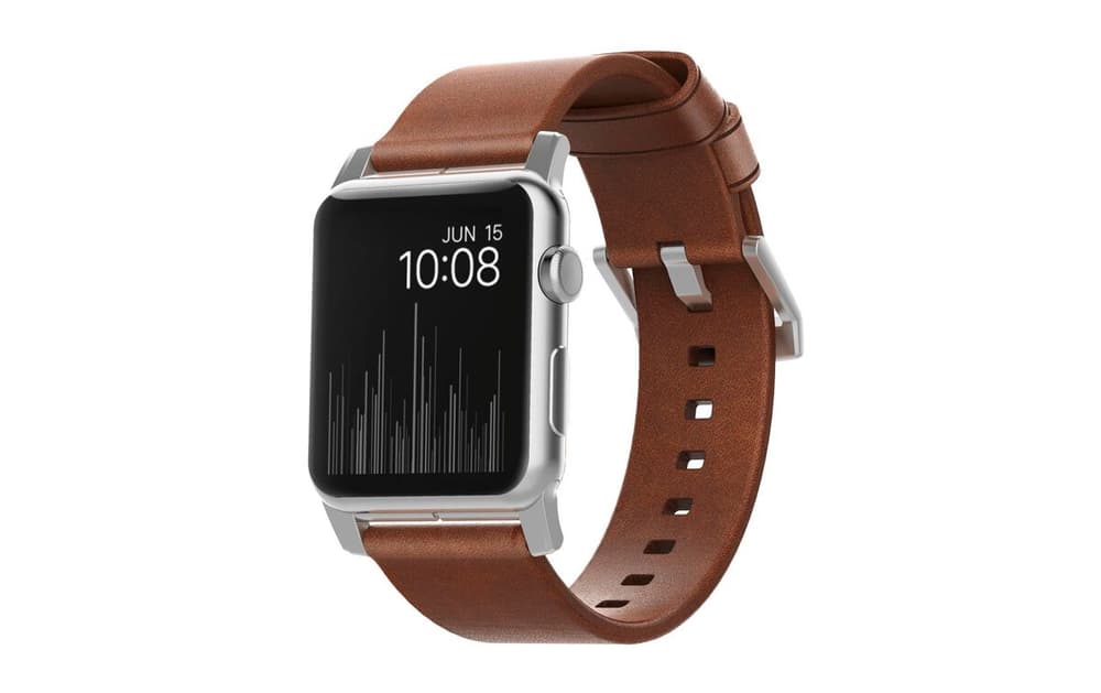 Modern Strap Apple Watch  Marrone/Argento Braccialetto per smartwatch Nomad 785302421567 N. figura 1