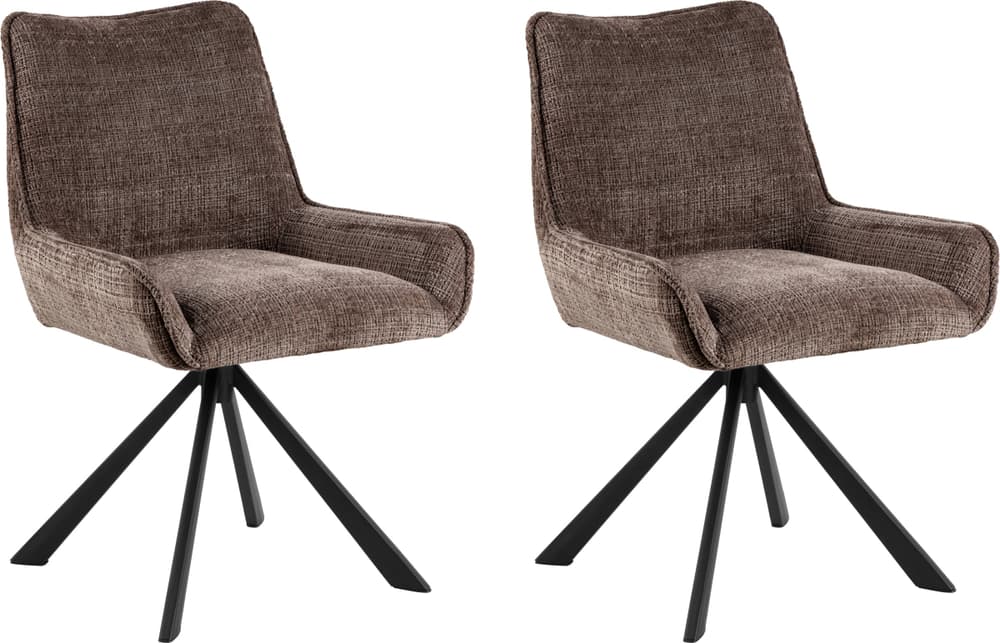 HELLA Sedia 403792400316 Dimensioni L: 59.0 cm x P: 56.0 cm x A: 81.0 cm Colore Marrone N. figura 1