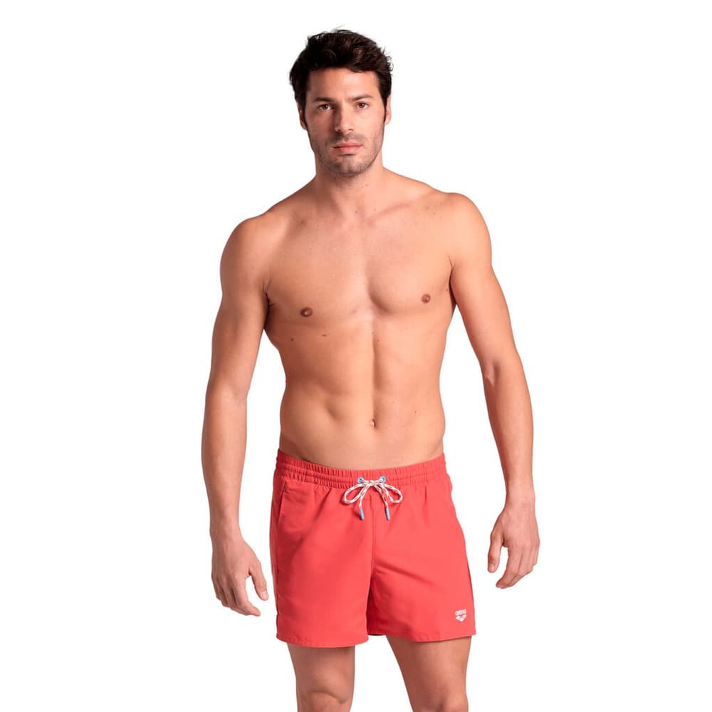 M Arena Pro_File Beach Short Logo Pantaloncini da bagno Arena 473656000631 Taglie XL Colore rosso chiaro N. figura 1