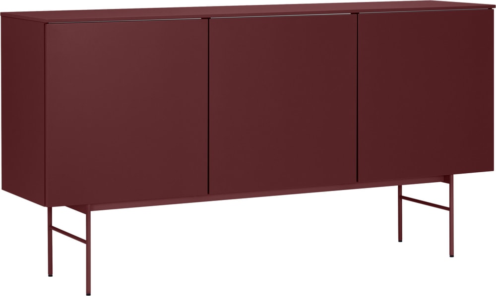 TILL Sideboard TILL Sideboard 400853500000 Grösse B: 168.0 cm x T: 41.0 cm x H: 88.8 cm Farbe Dunkelrot Bild Nr. 1