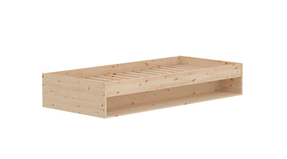 GROW Lit simple Flexa 405067400000 Dimensions L: 94.6 cm x P: 204.0 cm x H: 35.0 cm Couleur Pin naturel Photo no. 1