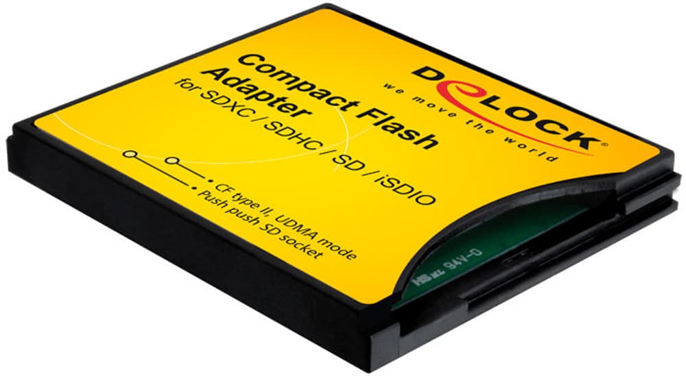 Compact Flash Adapter für SD-Speicherkarten Card Reader DeLock 785300135545 Bild Nr. 1