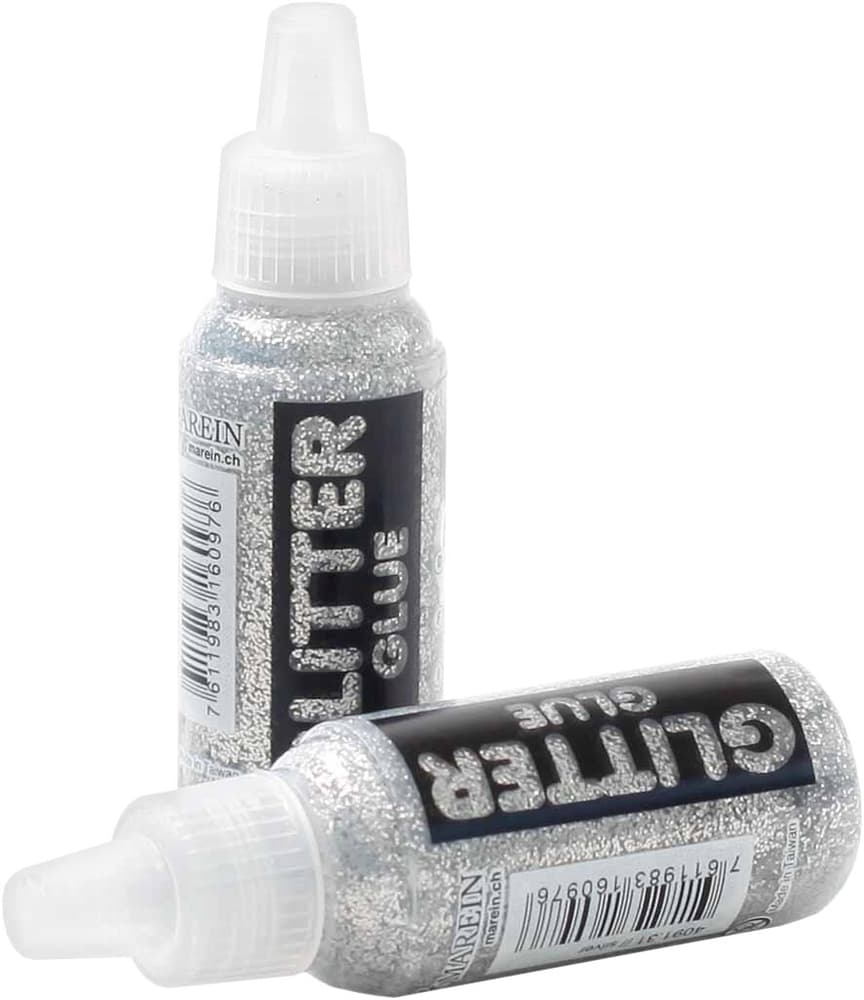 Glitter Glue 25 ml, silber Colle scintillante I AM CREATIVE 665749900000 Photo no. 1