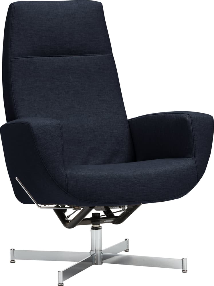 CHARLENE Sessel 402435507040 Grösse B: 77.0 cm x T: 80.0 cm x H: 105.0 cm Farbe Blau Bild Nr. 1