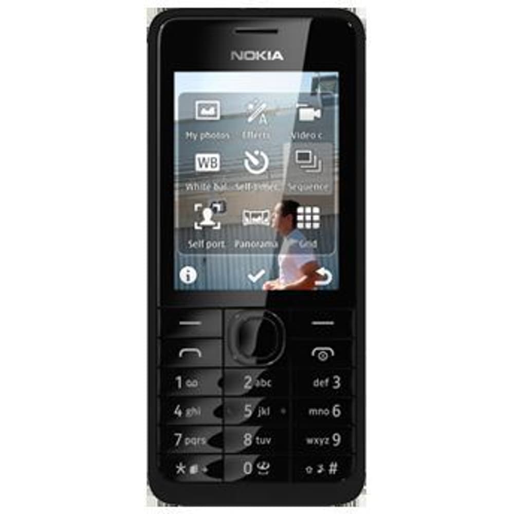 NOKIA 301 DS schwarz Mobiltelefon Nokia 95110003550313 Bild Nr. 1