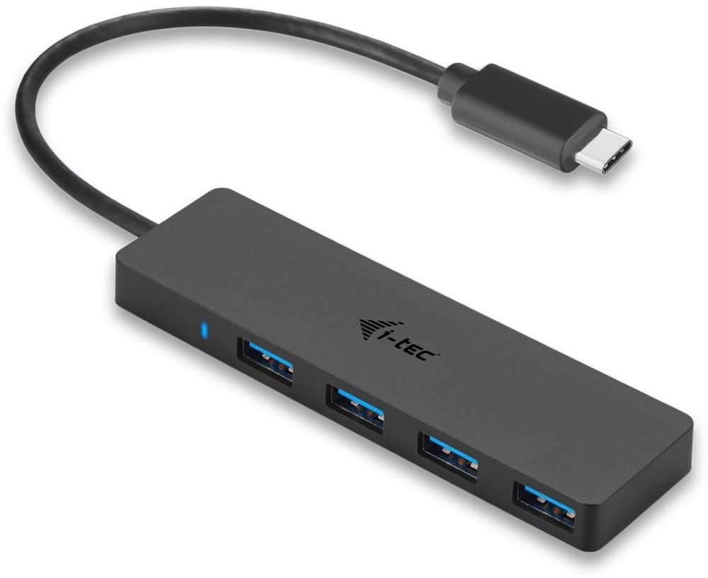 USB-C Slim Passive HUB 4 Port Dockingstation e hub USB i-Tec 785300147178 N. figura 1