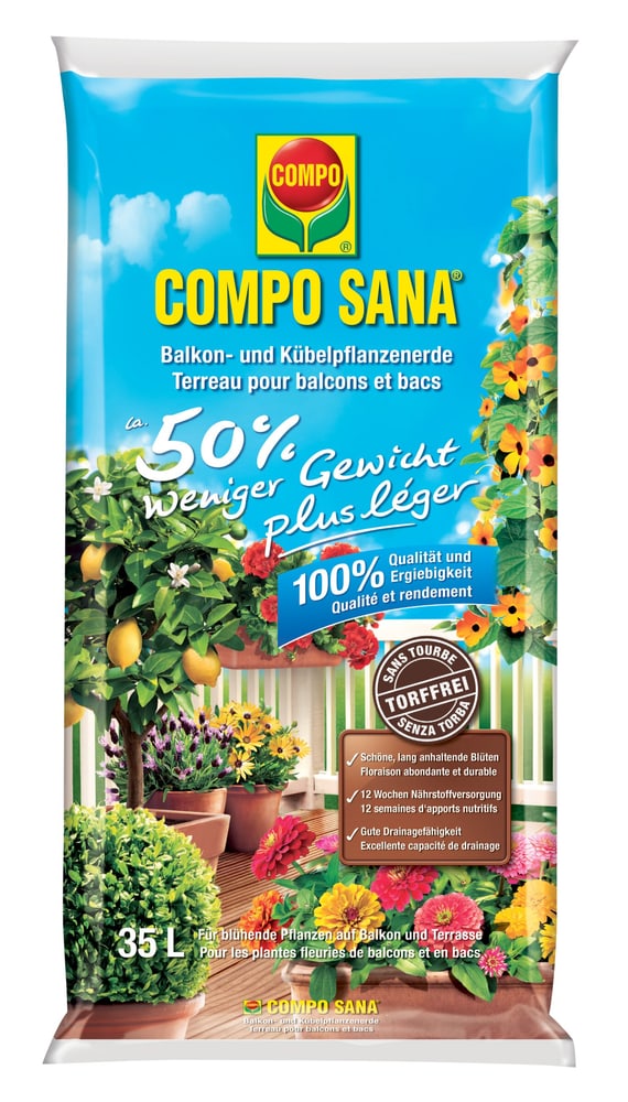 „La leggera“ Terriccio per piante da balcone, 35 l Terricci speciali Compo Sana 658110600000 N. figura 1