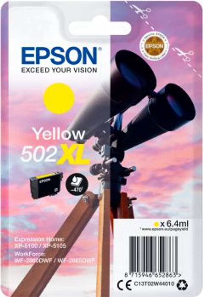 Tintenpatrone 502XL yellow Tintenpatrone Epson 798559700000 Bild Nr. 1
