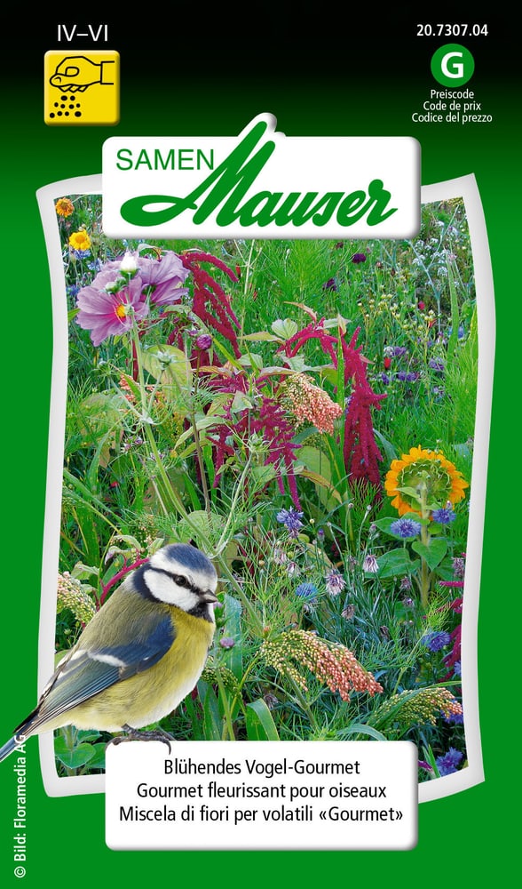 Blühendes Vogel-Gourmet Blumensamen Samen Mauser 650118402000 Inhalt 5 g (ca. 3-4 m² ) Bild Nr. 1