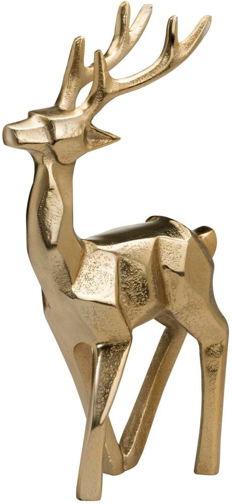 Aufsteller Hirsch Balibian Gold Aluminium, L 200, B 65, H 300 Deko Figur Eglo 785302444291 Bild Nr. 1