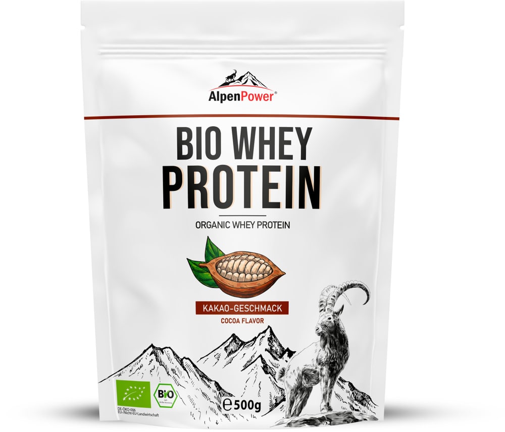 Bio Whey Protein Polvere proteico Alpenpower 467363703600 Colore neutro Gusto Cioccolato N. figura 1