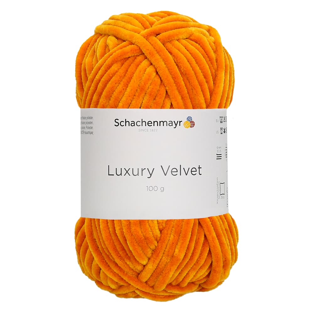 Laine Luxury Velvet Laine Schachenmayr 667089400030 Couleur Orange Dimensions L: 19.0 cm x L: 8.0 cm x H: 8.0 cm Photo no. 1