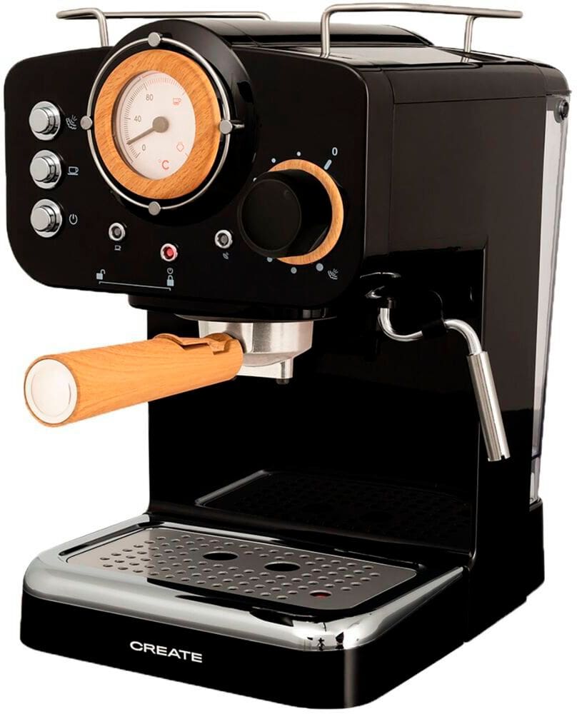 Thera Retro Mat, nero Macchina per caffè espresso Create 785302416681 N. figura 1