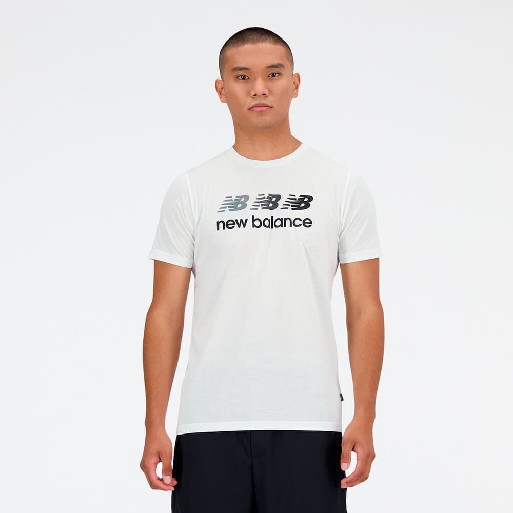 Heathertech Graphic T-Shirt T-shirt New Balance 474158300610 Taglie XL Colore bianco N. figura 1