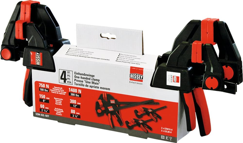 Einhandzwingen-Set EZM-EZL-SET Einhandzwingen-Set Bessey 677165600000 Bild Nr. 1