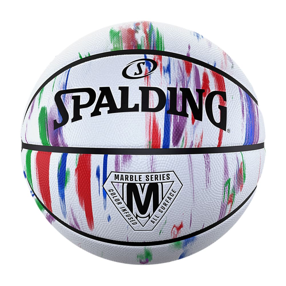 Marble Rainbow Pallone da pallacanestro Spalding 461987600710 Taglie 7 Colore bianco N. figura 1