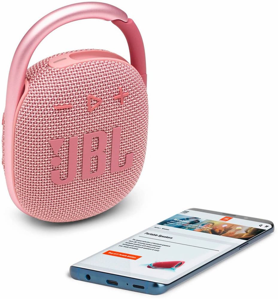 Clip 4 - Rose Enceinte portable JBL 785300165289 Couleur Orange Photo no. 1