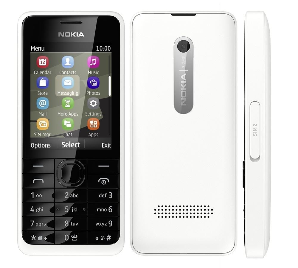 Nokia 301 DualSIM white 79457090000013 Bild Nr. 1