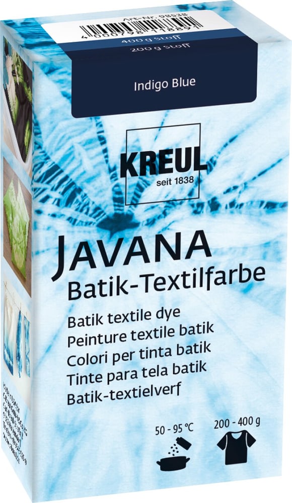 KREUL Javana Batik Teinture Textile Bleu Indigo 70 g Couleur textile 608119100000 Photo no. 1