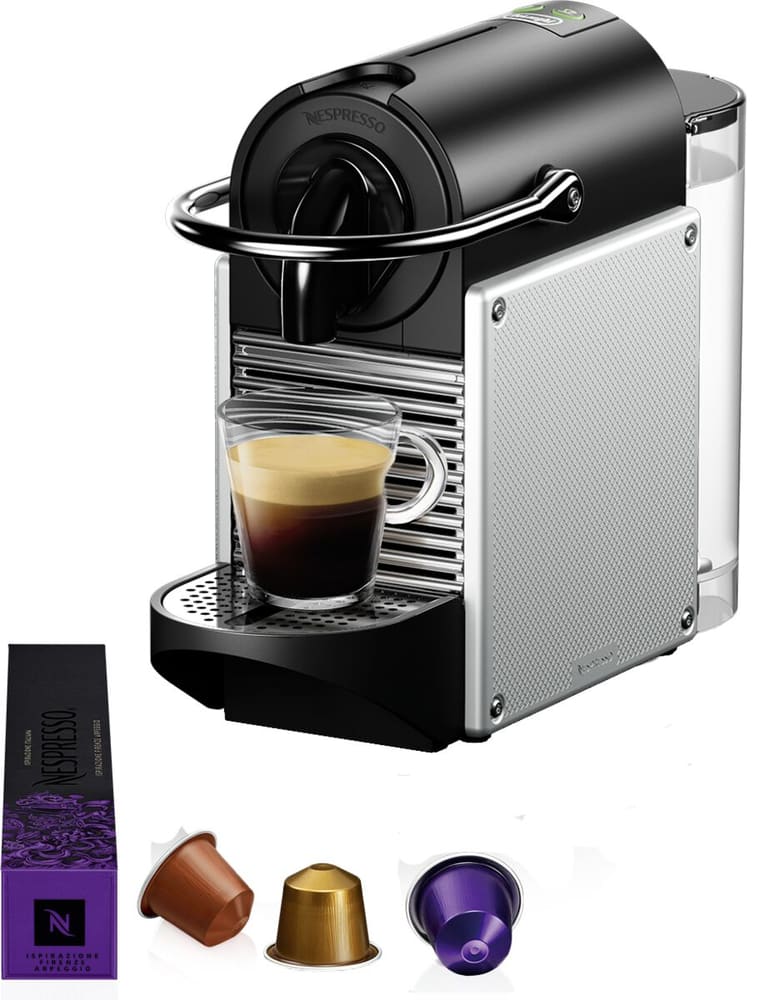 Nespresso Pixie Aluminium Macchina per caffè in capsule De’Longhi 717465500000 N. figura 1