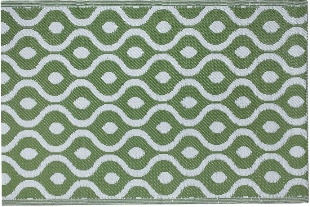 Outdoor Teppich grün 120 x 180 cm zweiseitig PUNE Outdoorteppich Beliani 655505100000 Bild Nr. 1