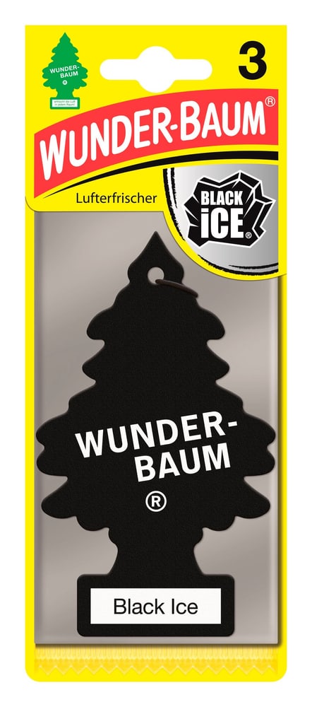 Black Ice 3er Set Lufterfrischer WUNDER-BAUM 620689100000 Duftnote Black Ice Bild Nr. 1